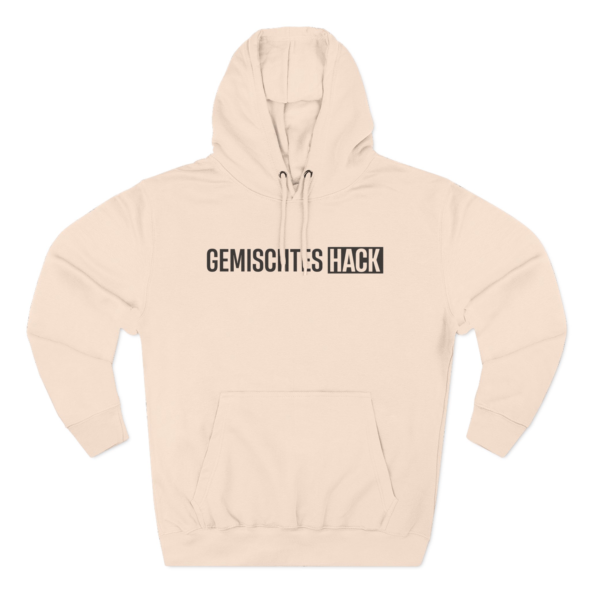 Gemischtes Hack Logo Three-Panel Fleece Hoodie