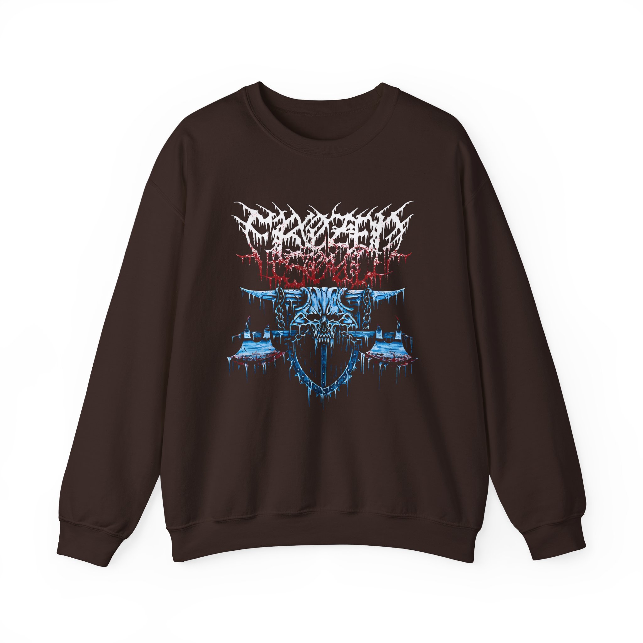 Frozen Soul Long Horn Unisex Heavy Blendâ„¢ Crewneck Sweatshirt