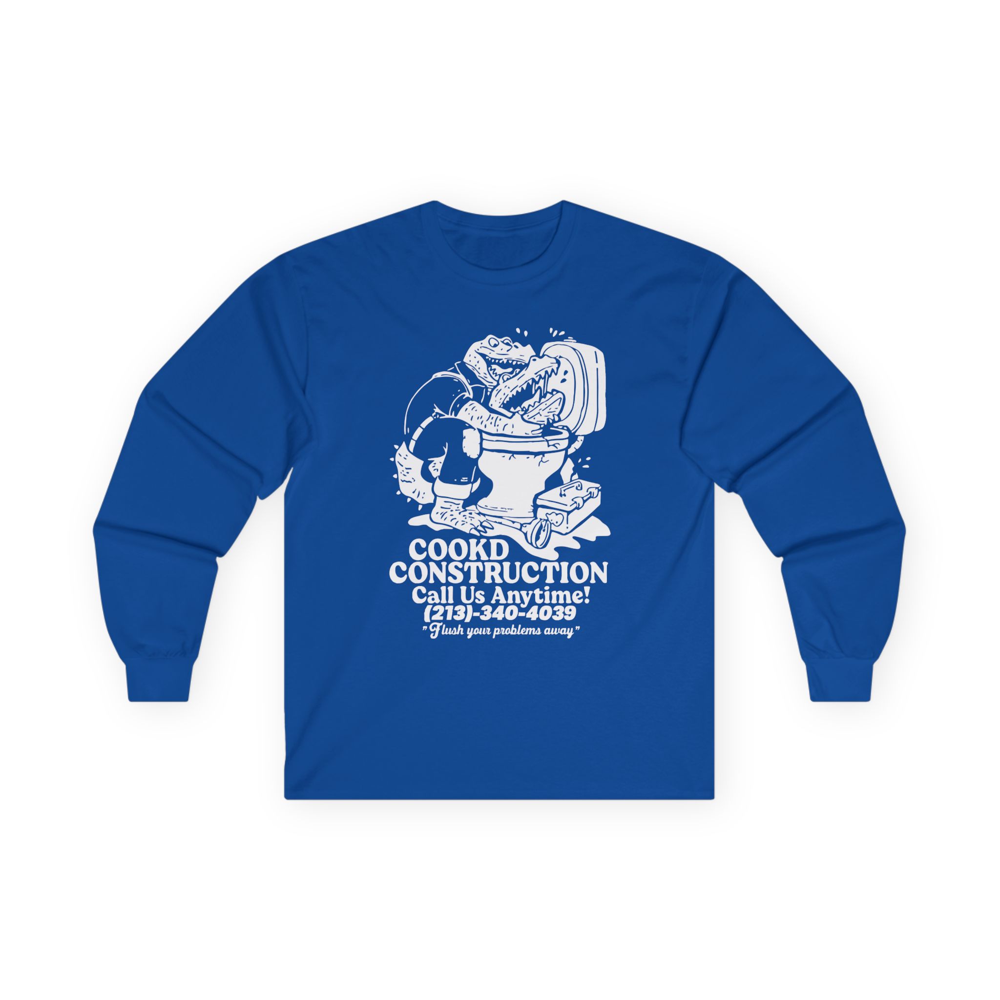 Lazarbeam  Cookd Construction Call Us Anytime Unisex Ultra Cotton Long Sleeve Tee