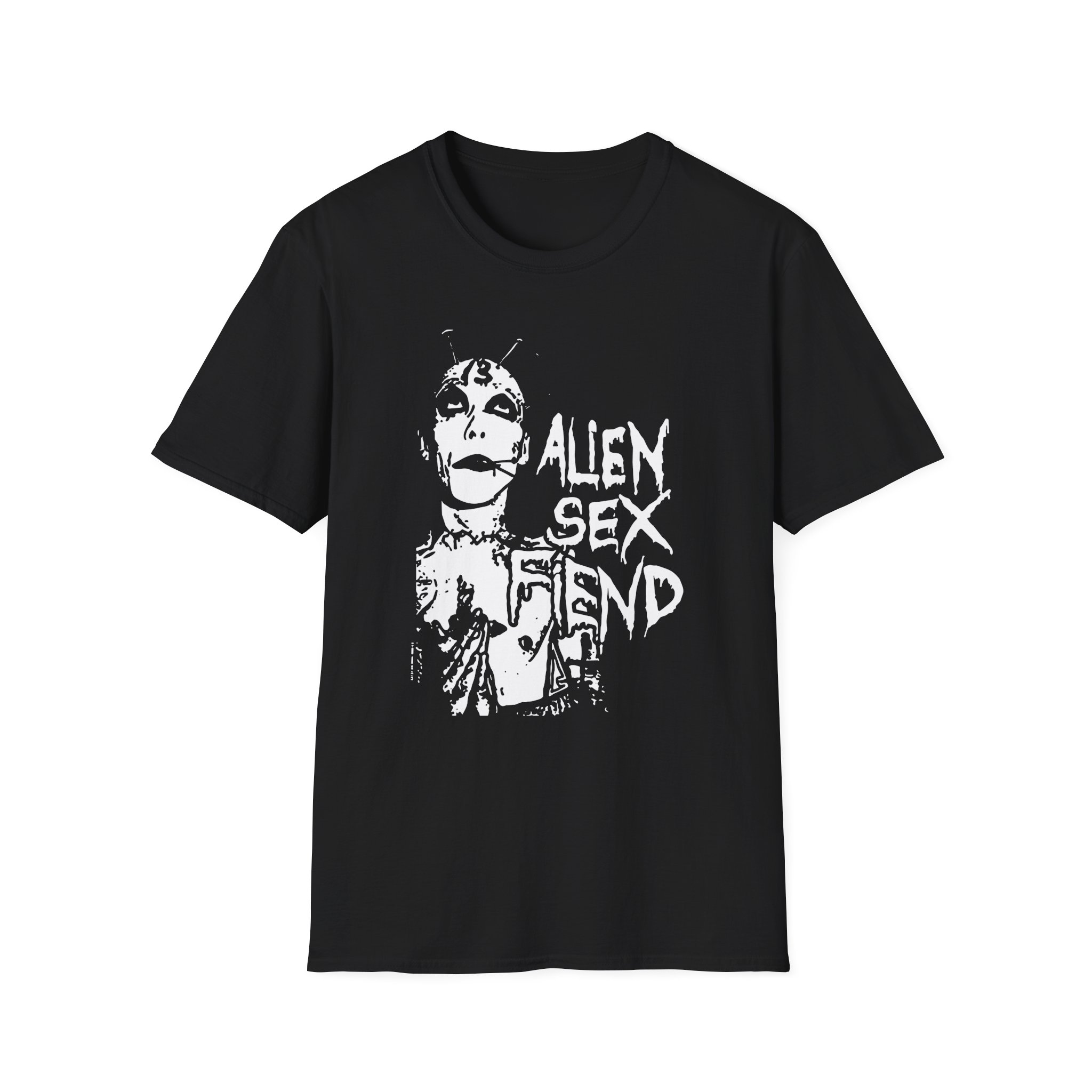 Alien Sex Fiend 13 Head Unisex Softstyle T-Shirt