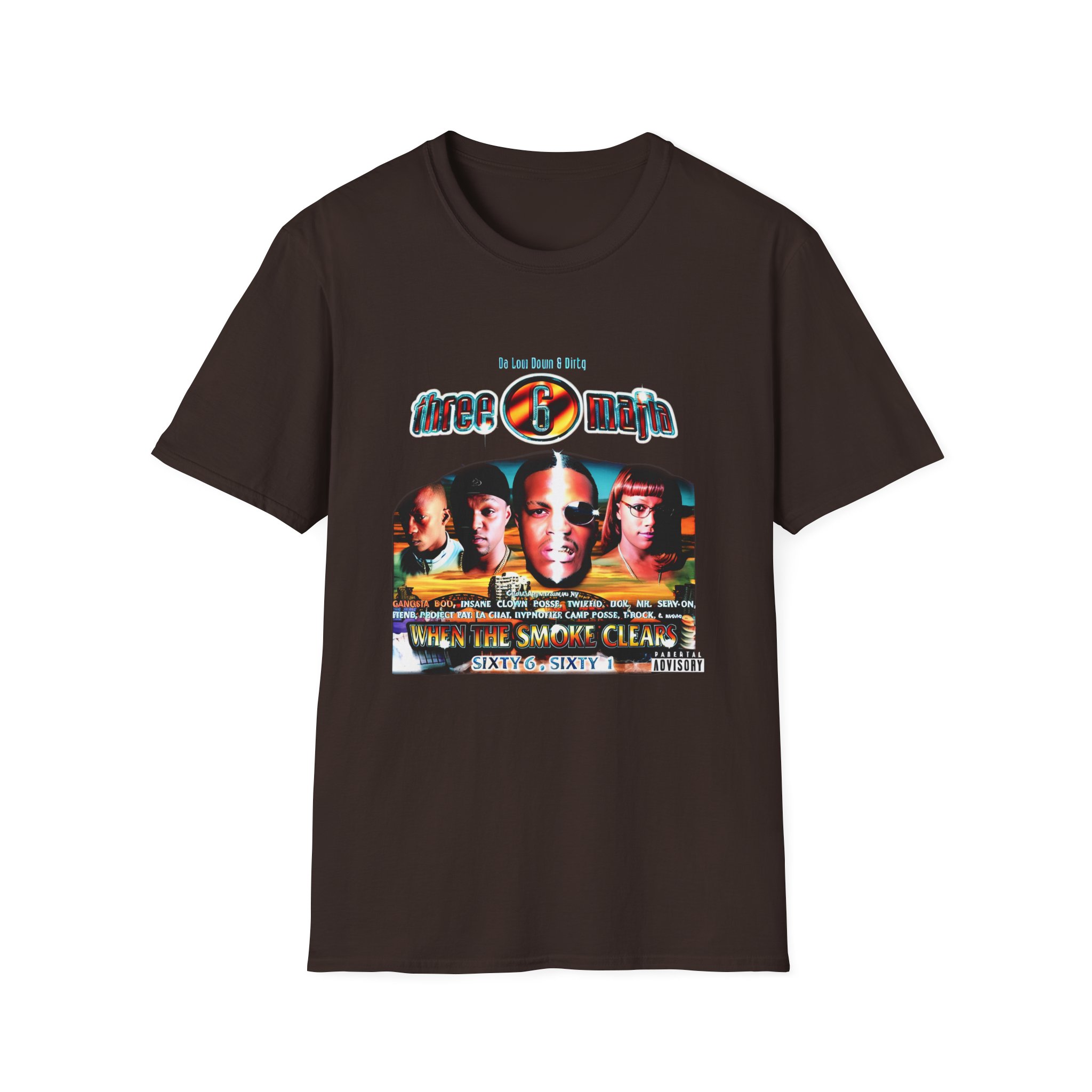 Three 6 Mafia When the Smoke Clears Unisex Softstyle T-Shirt