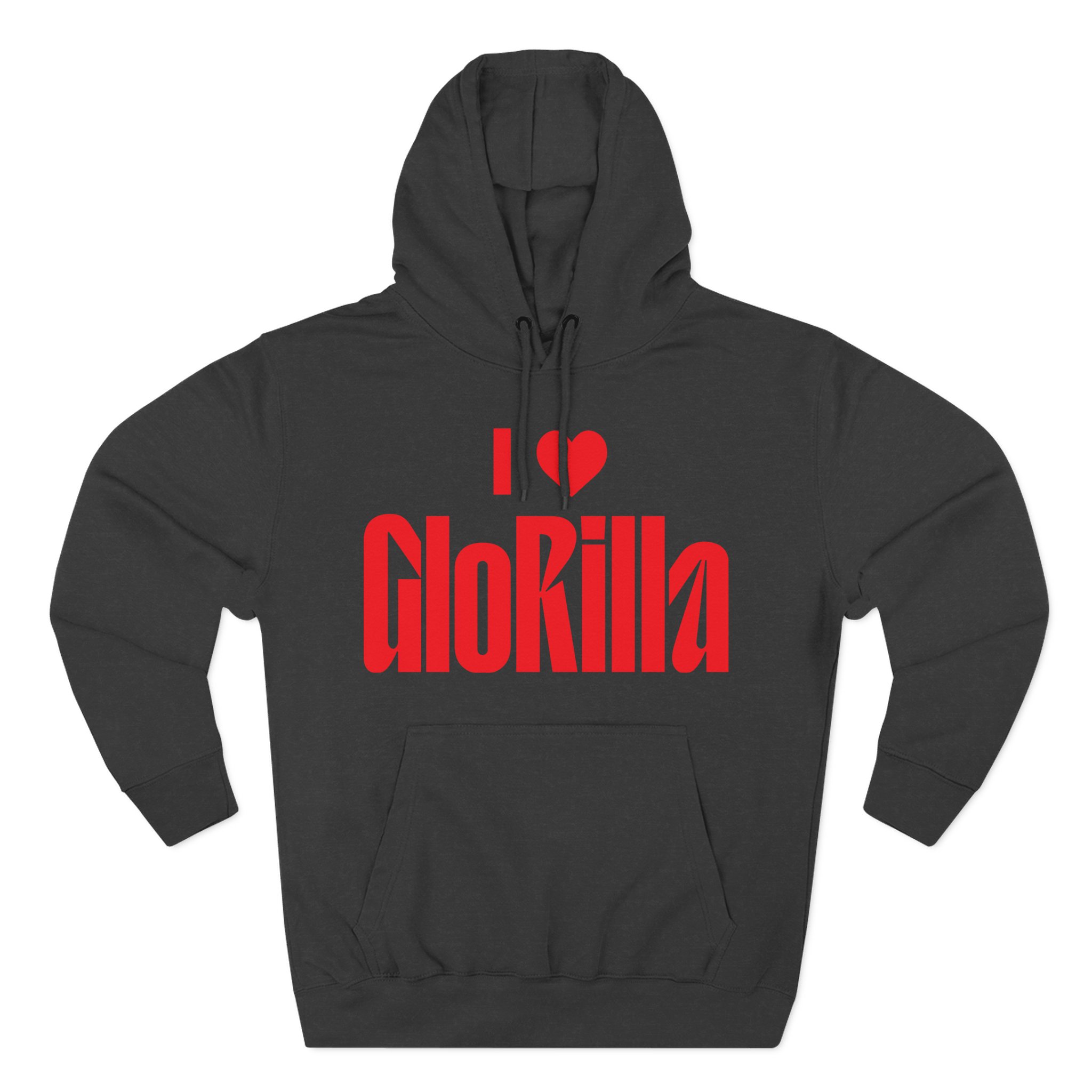 I Love Glorilla Three-Panel Fleece Hoodie