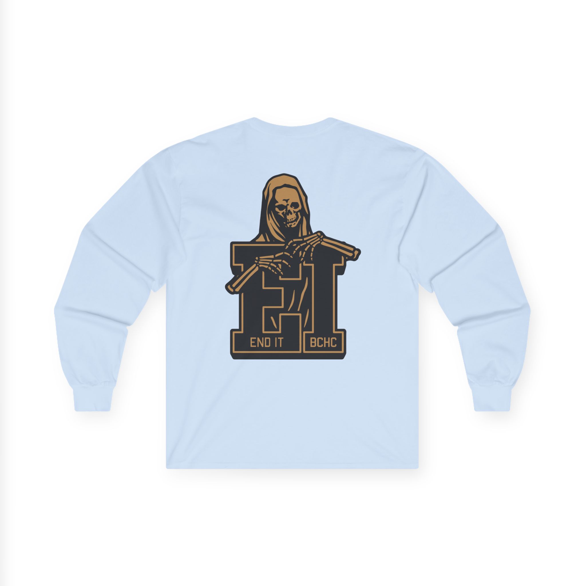 End It Bchc Reaper Emblem Unisex Ultra Cotton Long Sleeve Tee