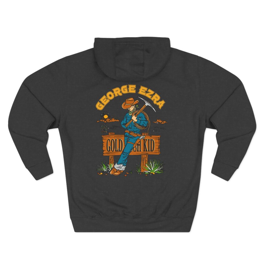 George Ezra Leaning Gold Rush Kid Three-Panel Fleece Hoodie