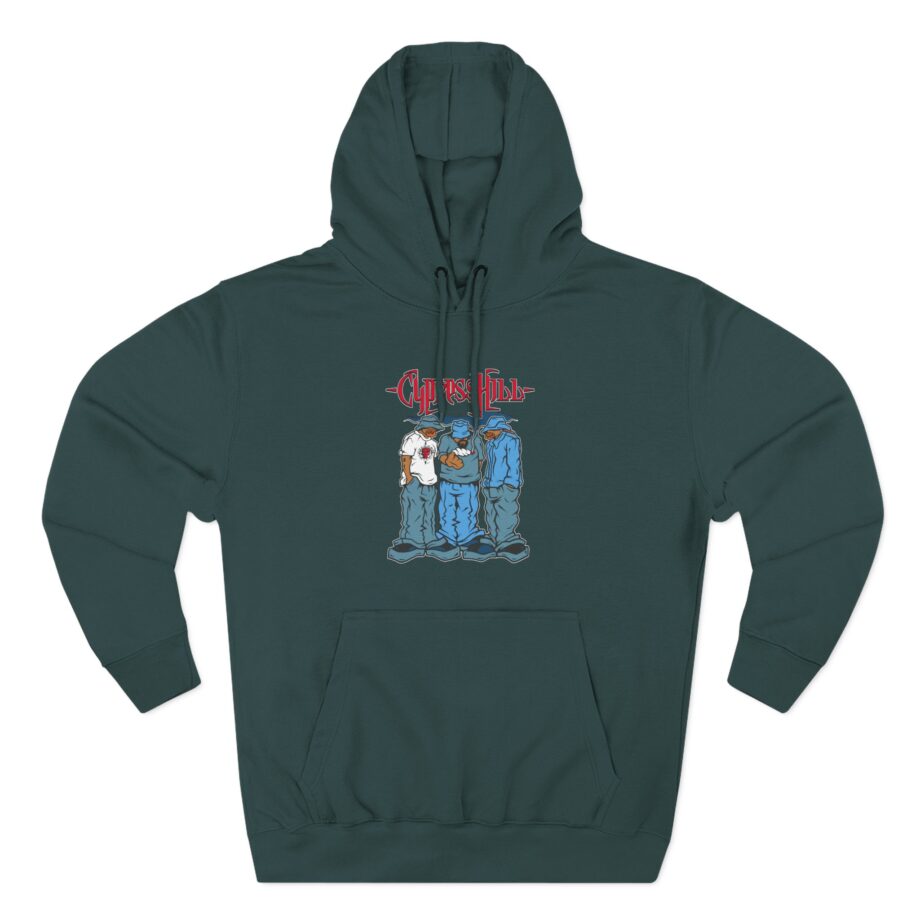 Cypress Hill Blunted Three-Panel Fleece Hoodie