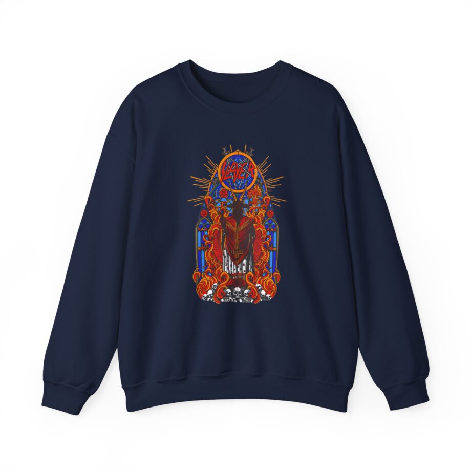 Slayer Goatgod Stained Glass Unisex Heavy Blend™ Crewneck Sweatshirt