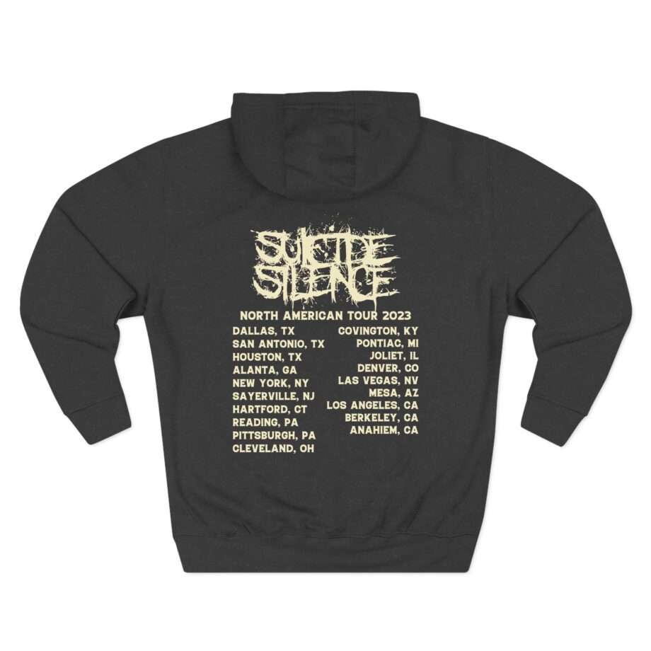 Suicide Silence Rymd Cover Tour 2023 Three-Panel Fleece Hoodie