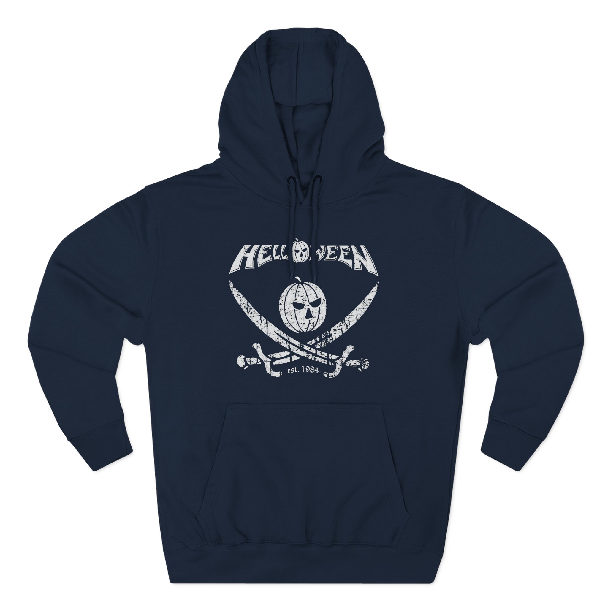 Helloween Pirate Pumpkin Three-Panel Fleece Hoodie