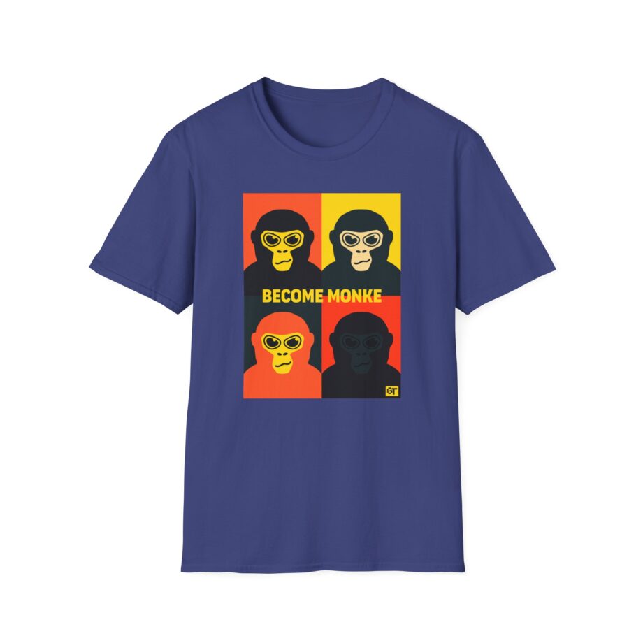 Gorilla Tag Become Monke Unisex Softstyle T-Shirt