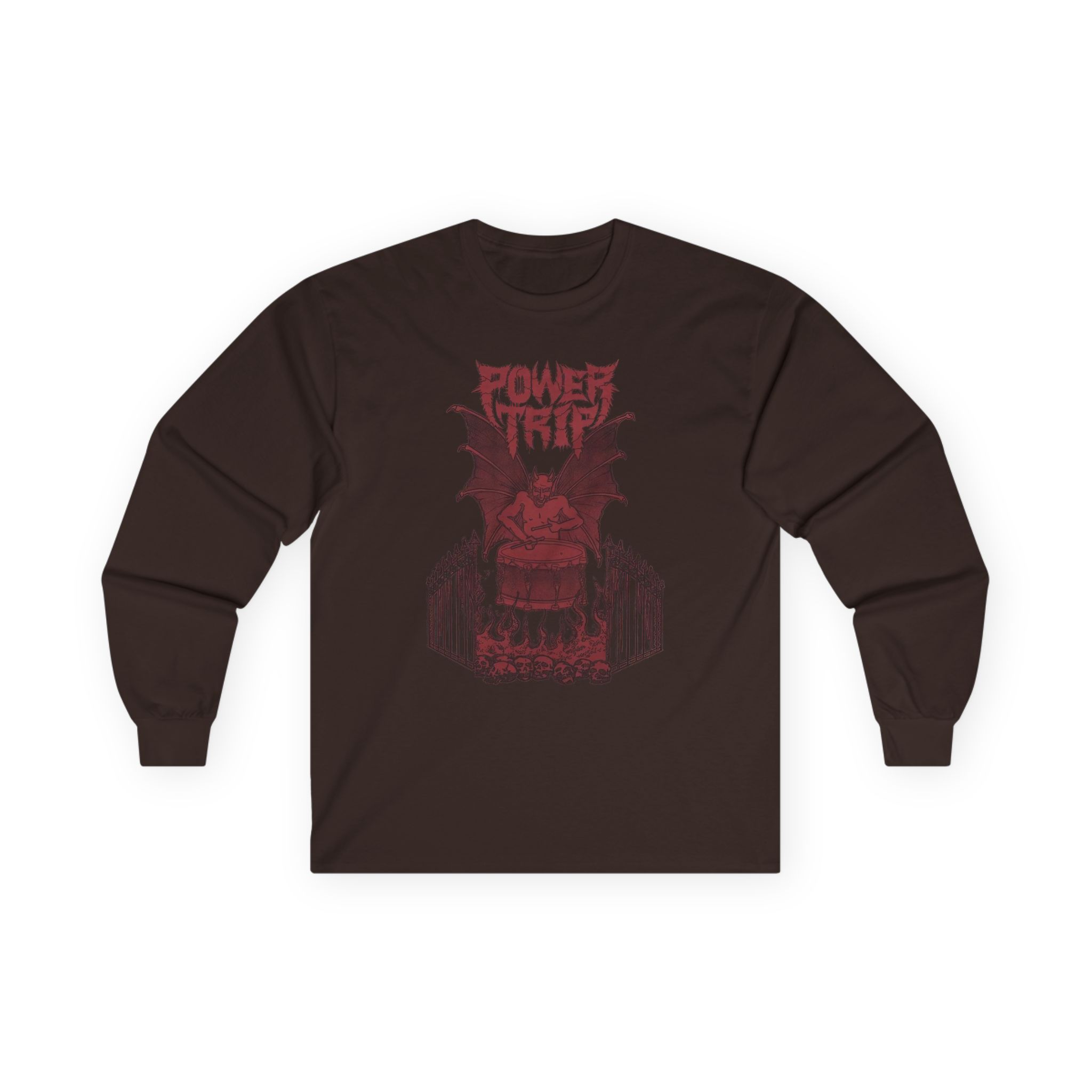 Power Trip Demon Drum Unisex Ultra Cotton Long Sleeve Tee