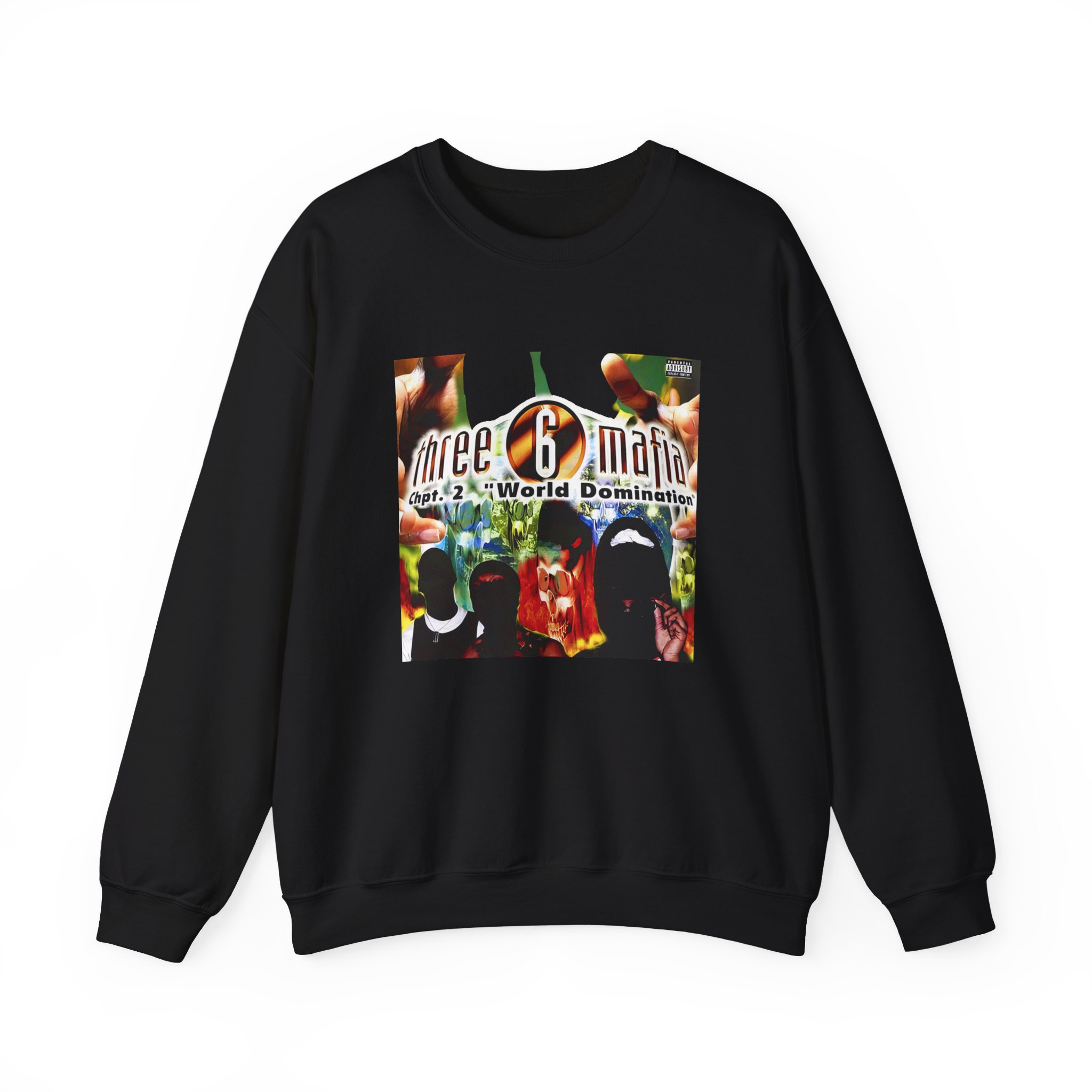 Three 6 Mafia Cover WD Unisex Heavy Blendâ„¢ Crewneck Sweatshirt