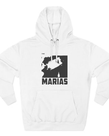 The Marias Tear Drop Three-Panel Fleece Hoodie