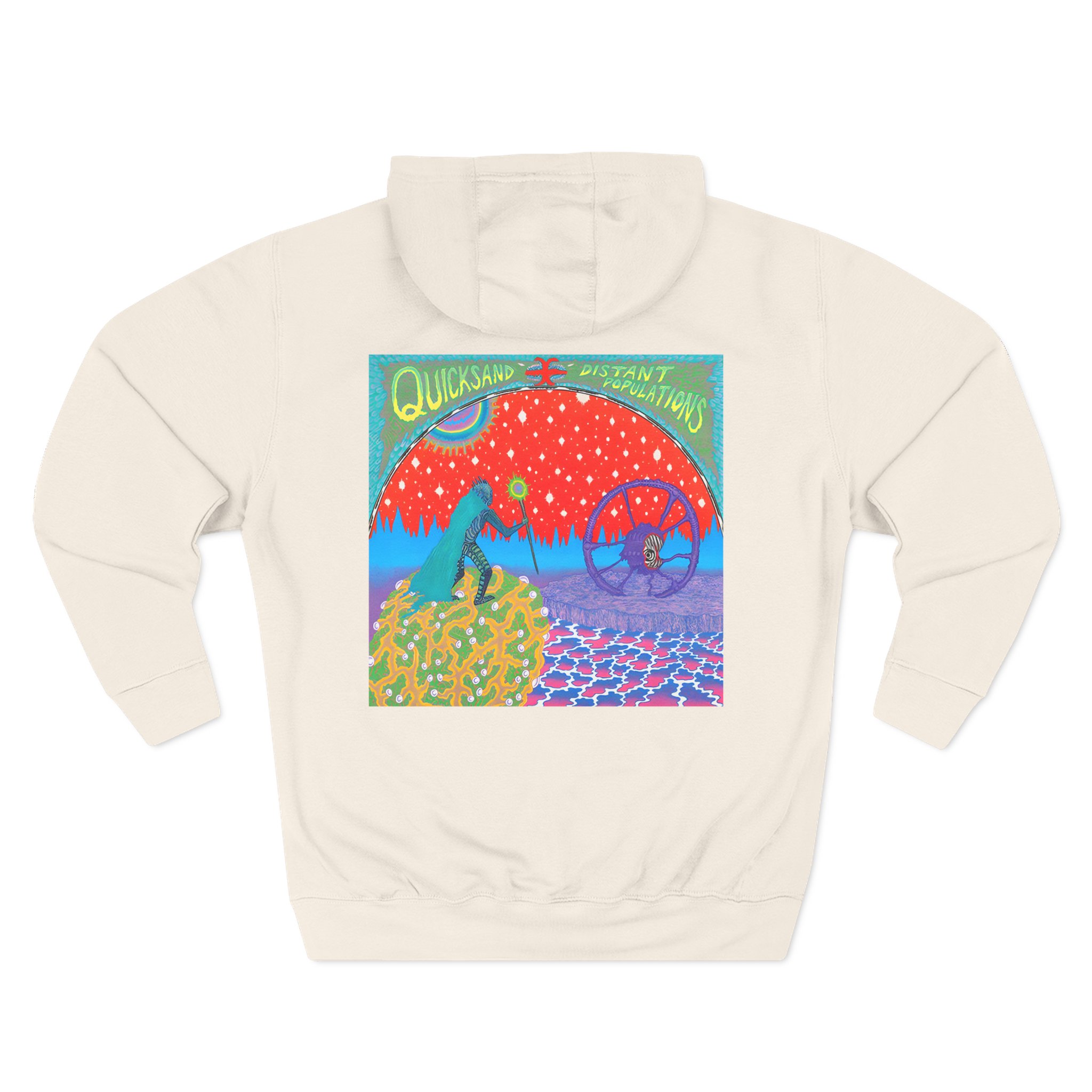 Quicksand Distant Populations Three-Panel Fleece Hoodie