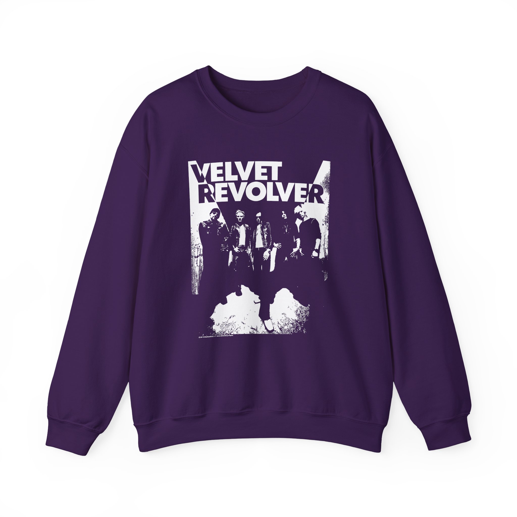 Velvet Revolver Velvet Skull Military Unisex Heavy Blend Crewneck Sweatshirt