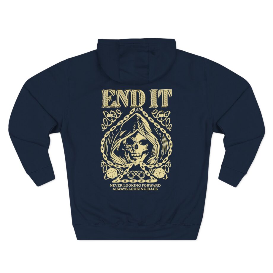 End It Spade Reaper Three-Panel Fleece Hoodie