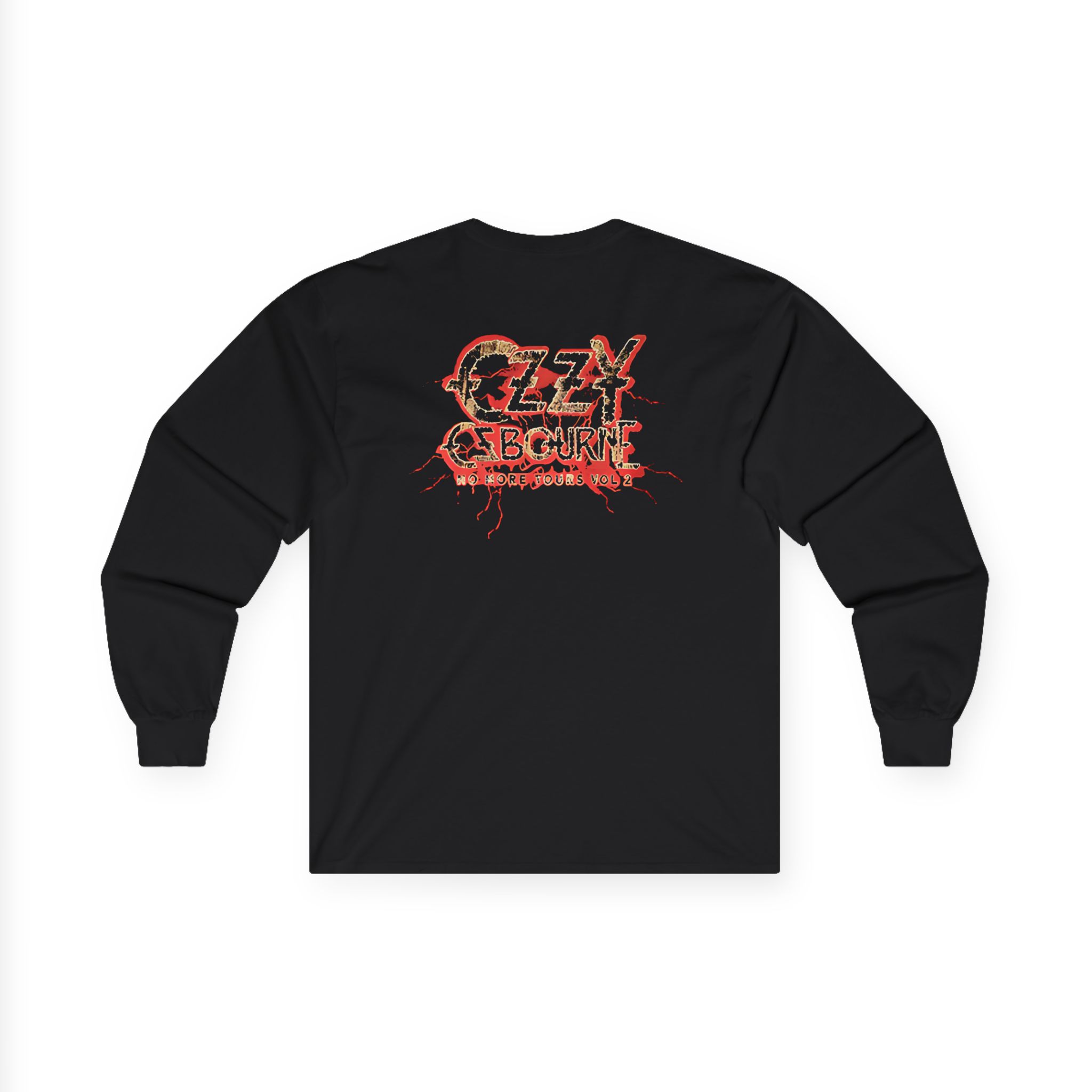 Ozzy Osbourne Red Lightning Tourback Unisex Ultra Cotton Long Sleeve Tee