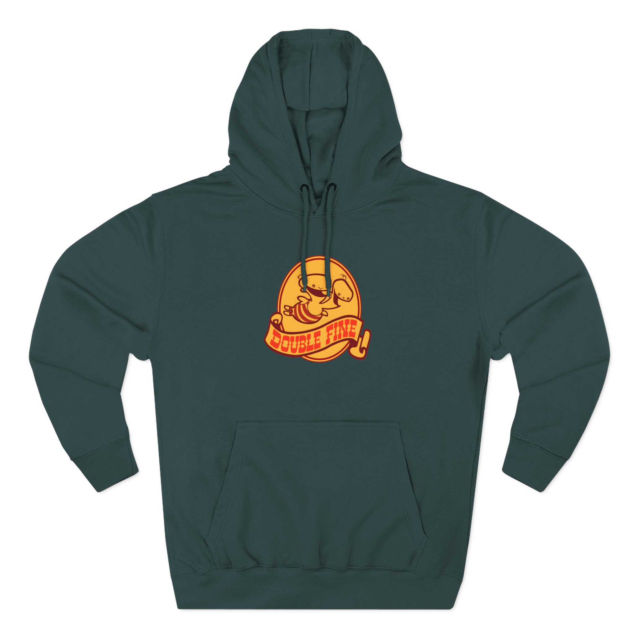 Double Fine Golden Two-headed Baby Three-Panel Fleece Hoodie