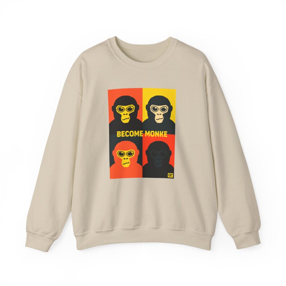 Gorilla Tag Become Monke Unisex Heavy Blend™ Crewneck Sweatshirt
