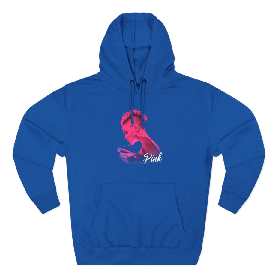 P!nk Silhouette Photo Peach Three-Panel Fleece Hoodie