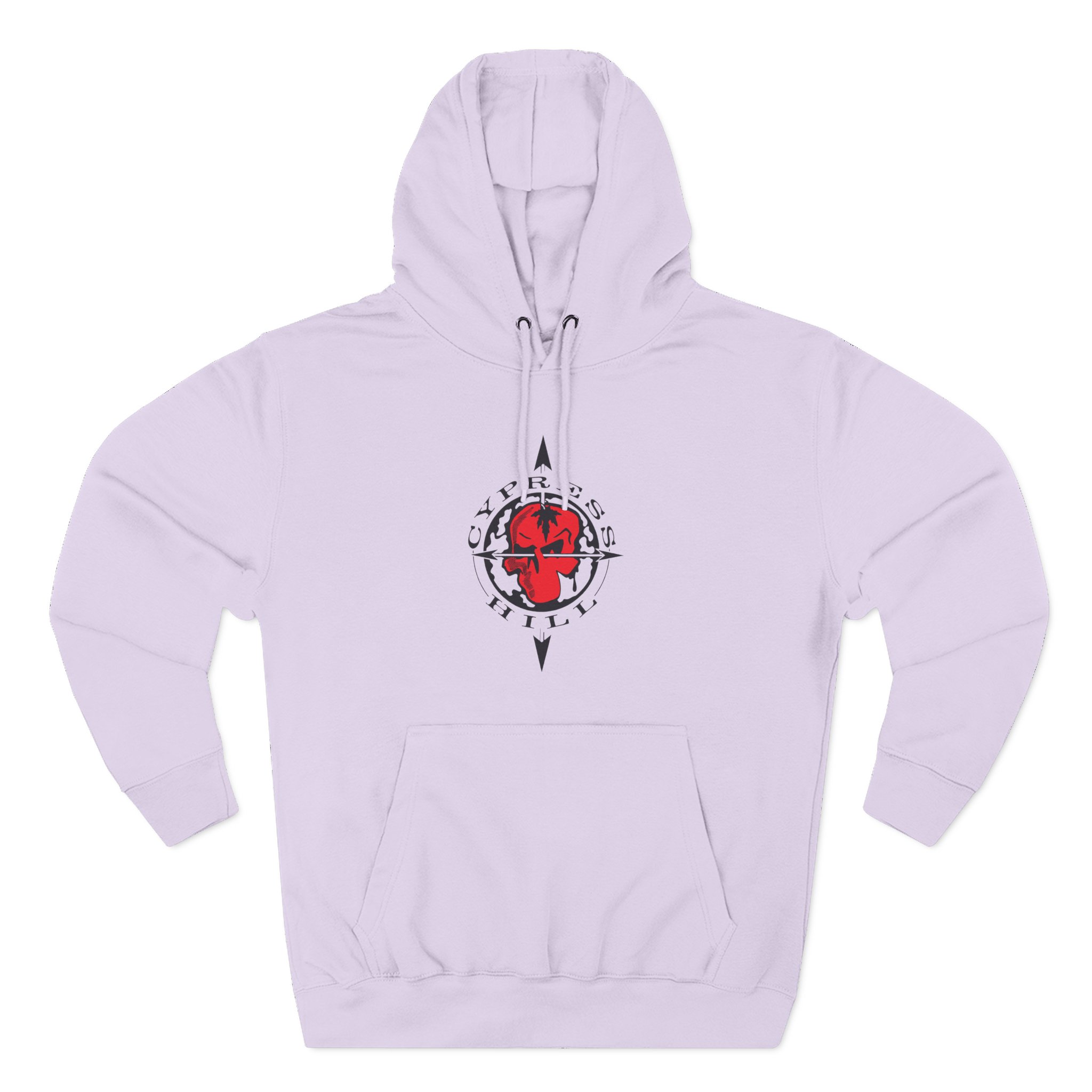 Cypress Hill Crazy Insane OG Skull N Compass Three-Panel Fleece Hoodie