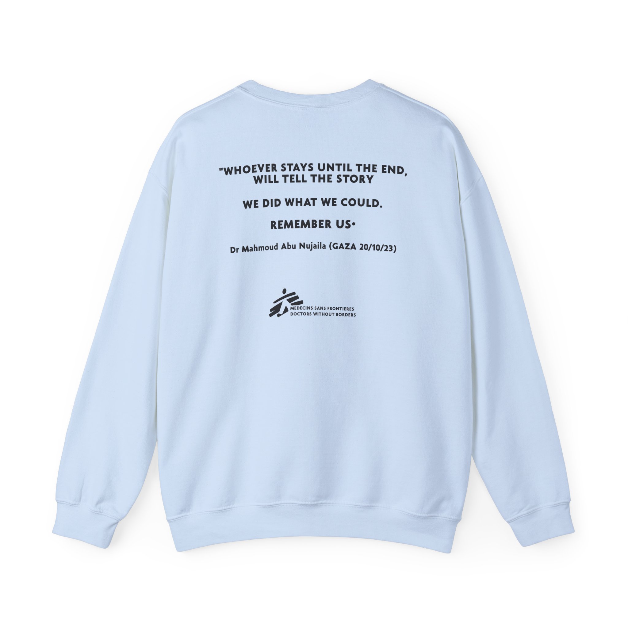 Massive Attack Ceasefire Now Msf Unisex Heavy Blendâ„¢ Crewneck Sweatshirt