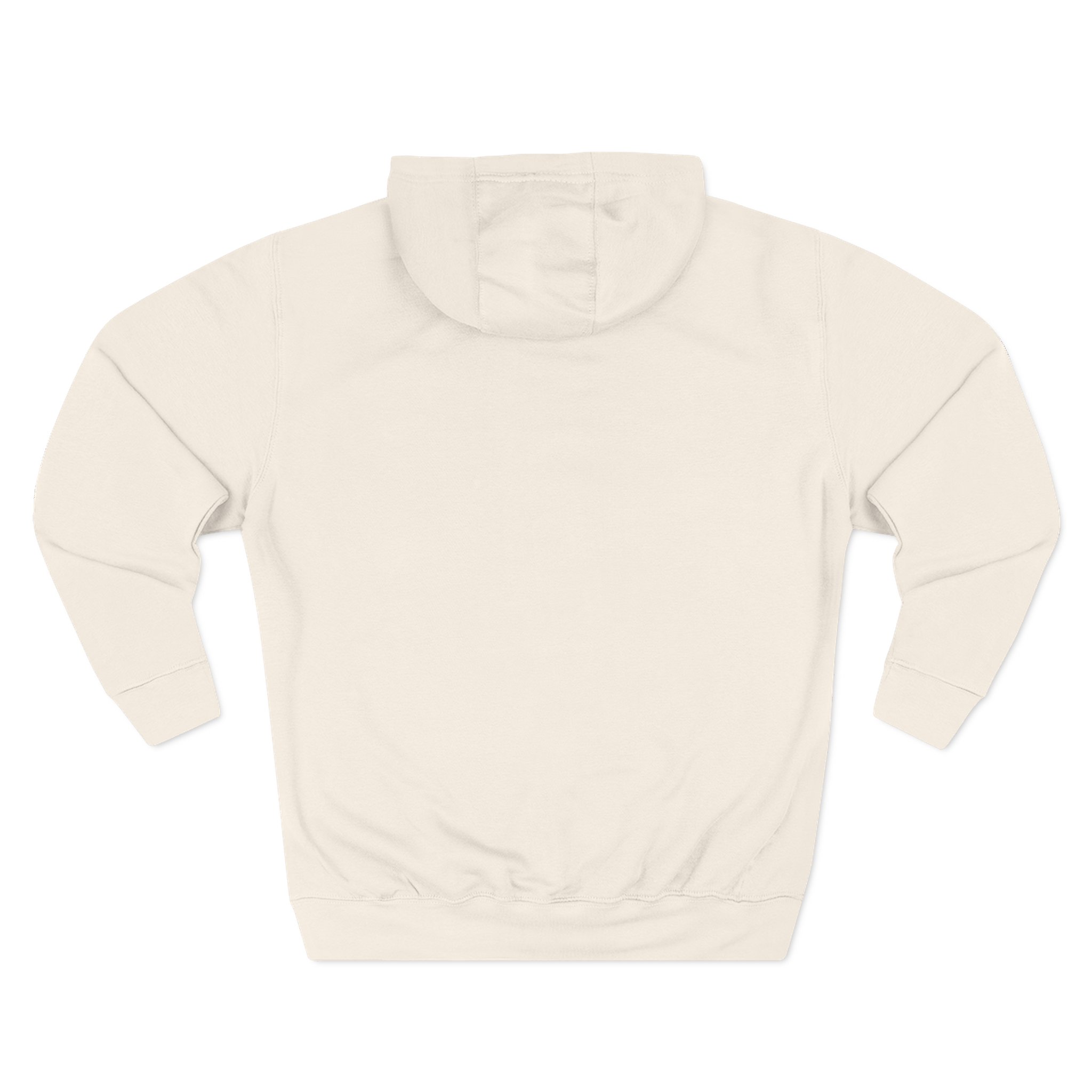 Foxing Inverted Burn Three-Panel Fleece Hoodie