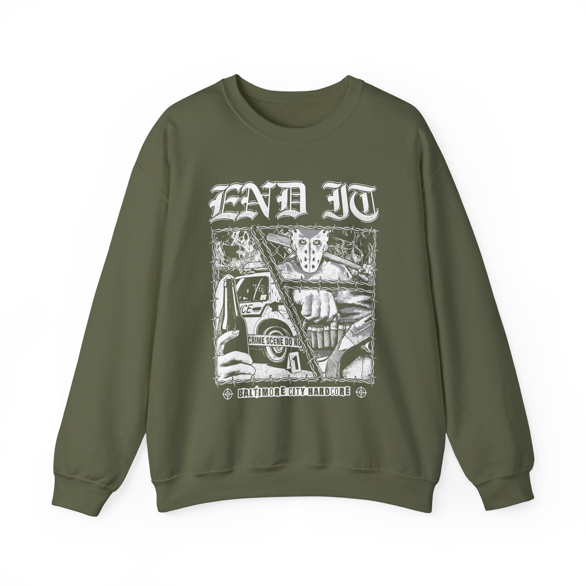 End It Crime Scene Unisex Heavy Blendâ„¢ Crewneck Sweatshirt