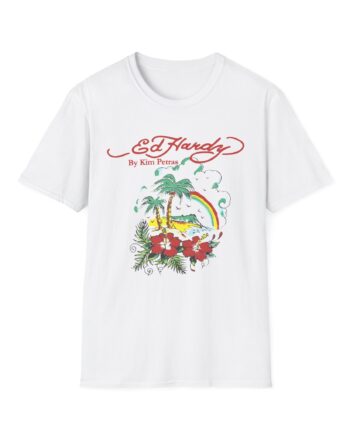 Kim Petras Tropical Scene Lettuce Unisex Softstyle T-Shirt
