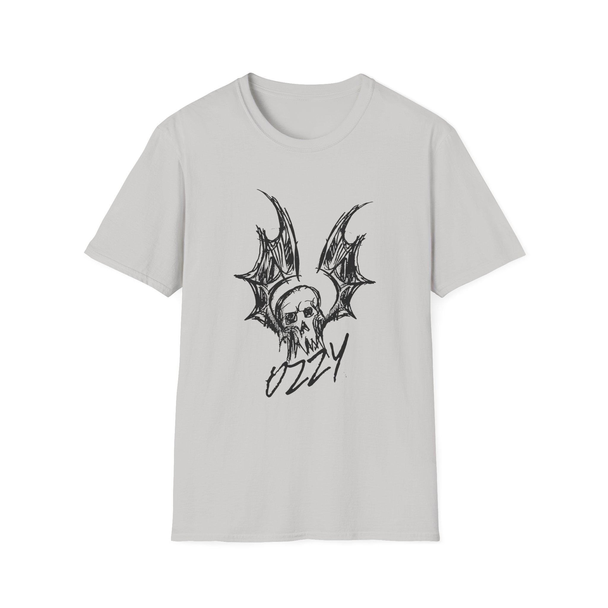 Ozzy Osbourne Bat Sketch Unisex Softstyle T-Shirt