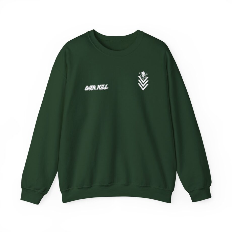 Overkill Logo Badge Skull Work Unisex Heavy Blend™ Crewneck Sweatshirt