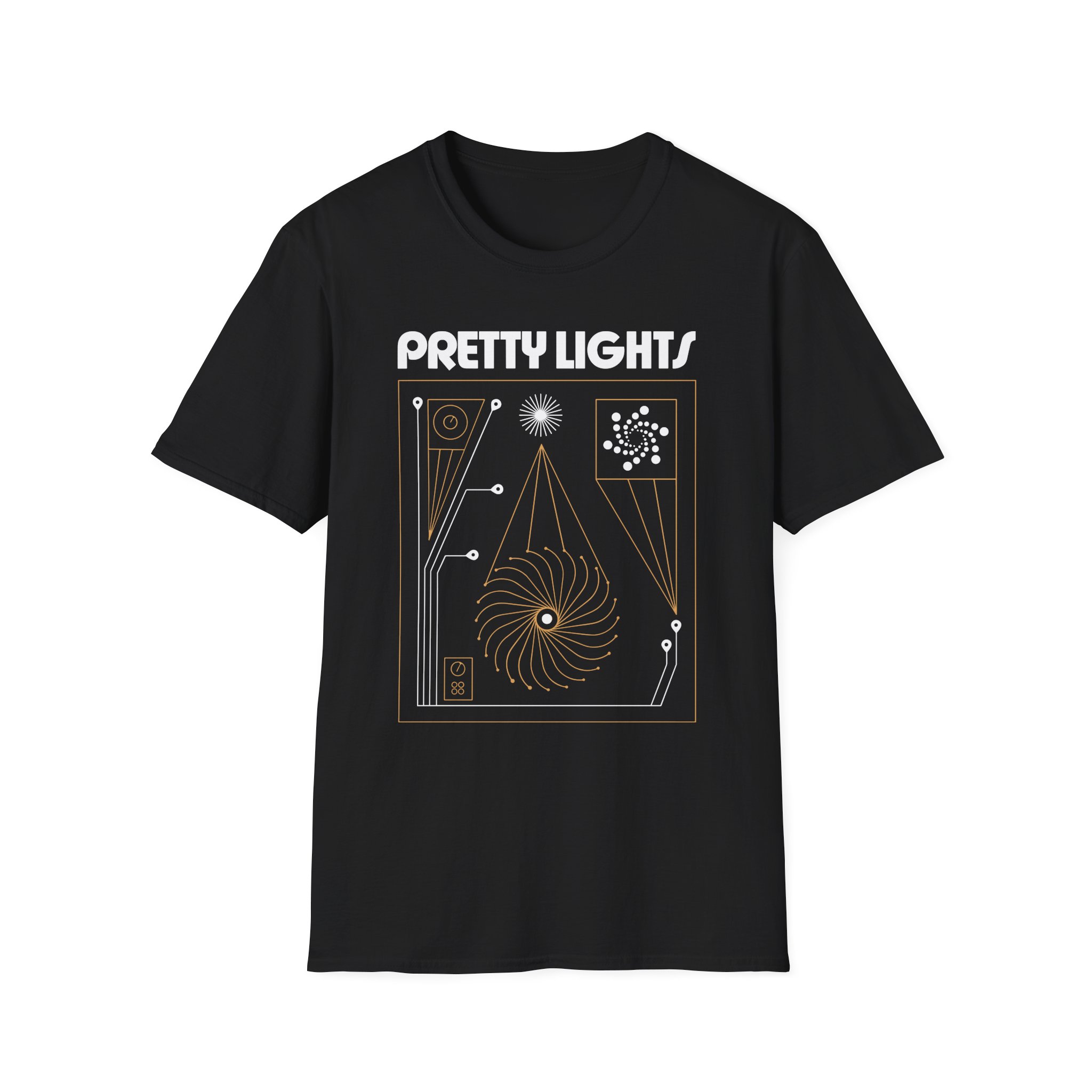 Pretty Lights Swirl Science Unisex Softstyle T-Shirt