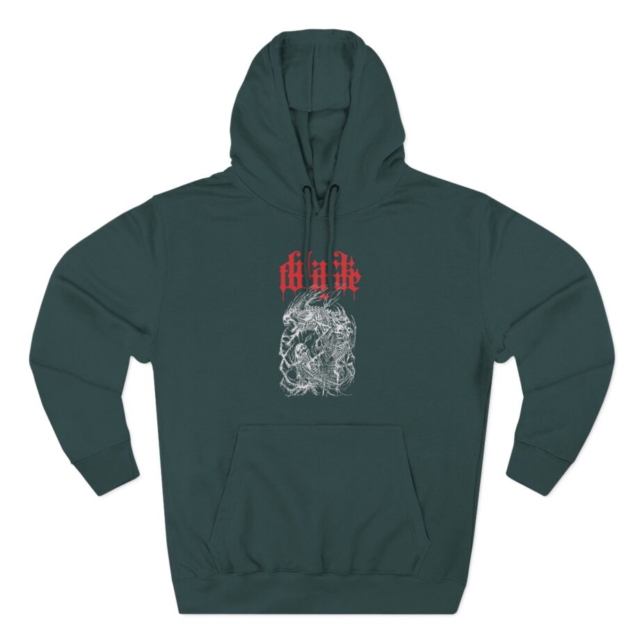 Black Tongue Spectre Of Death Three-Panel Fleece Hoodie