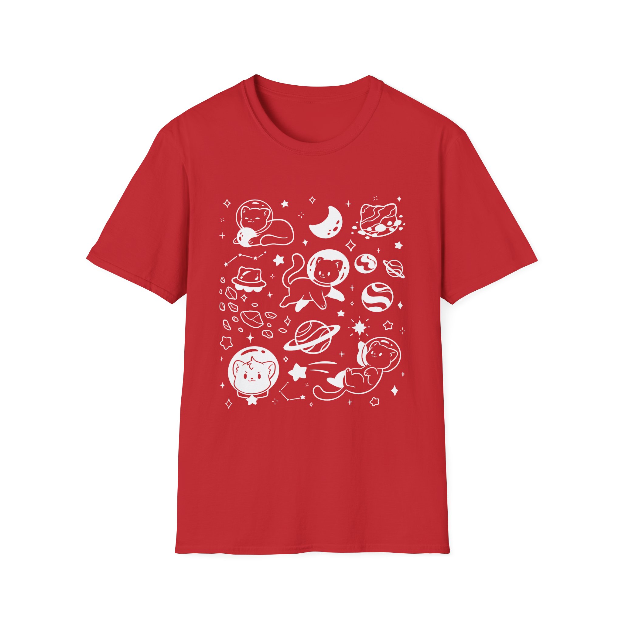Shubble Space Cats Unisex Softstyle T-Shirt