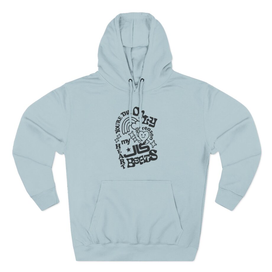 JLS Heart Beats Three-Panel Fleece Hoodie