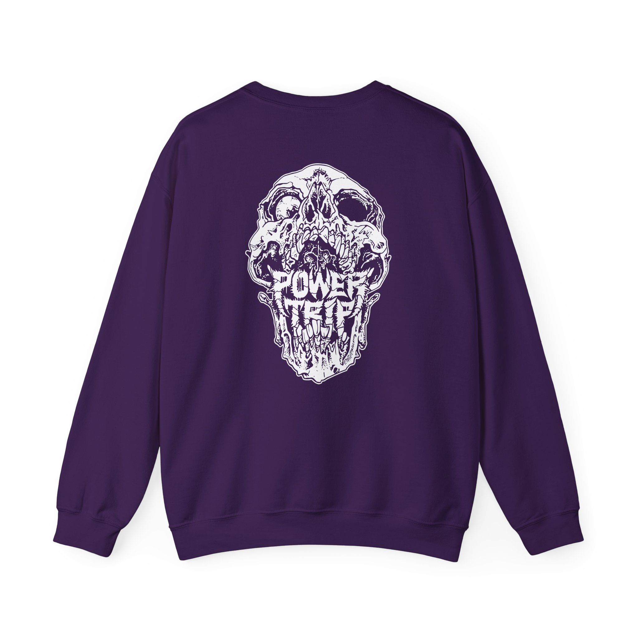 Power Trip Skull Unisex Heavy Blendâ„¢ Crewneck Sweatshirt