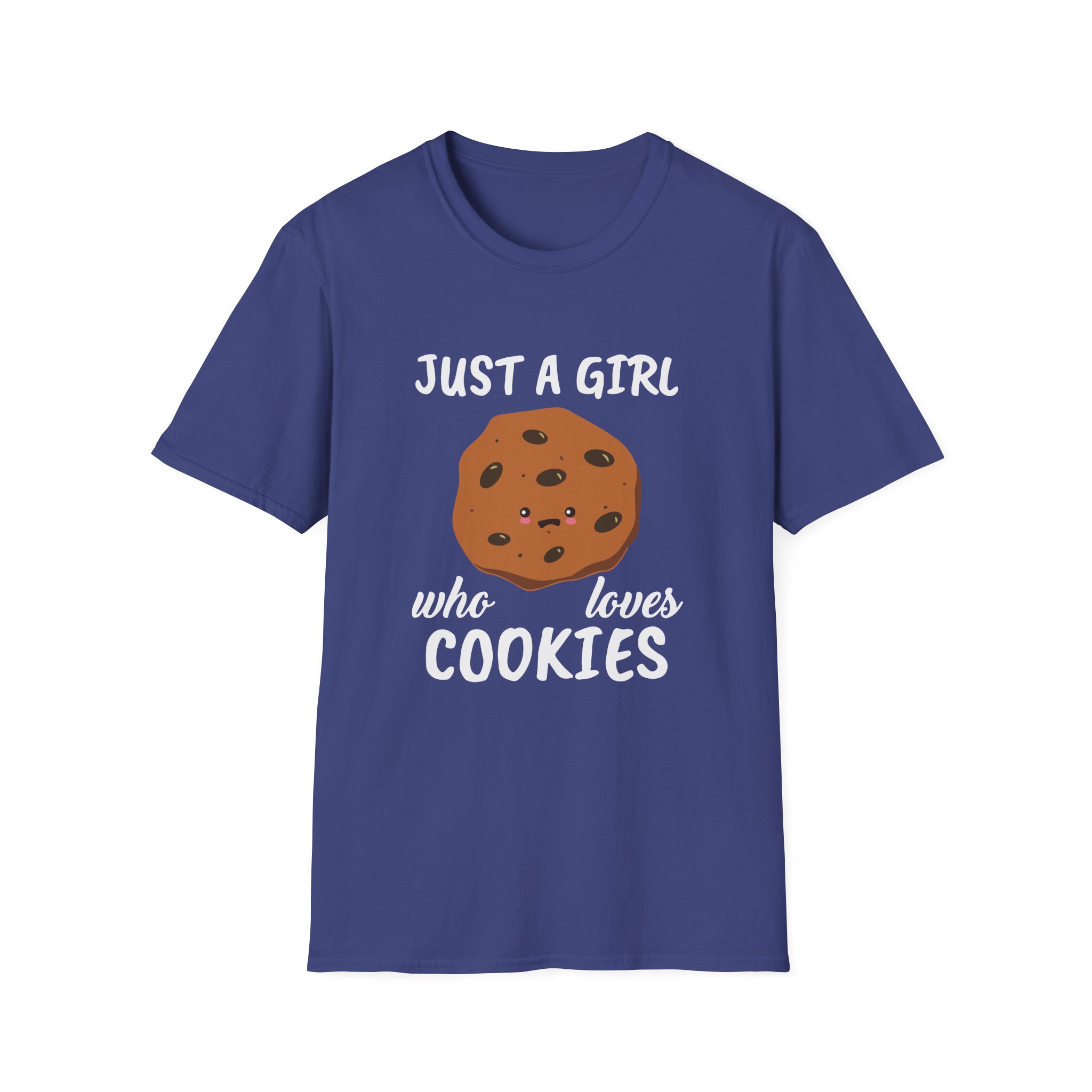 Cookieswirlc Just a Girl Who Loves Cookies Unisex Softstyle T-Shirt