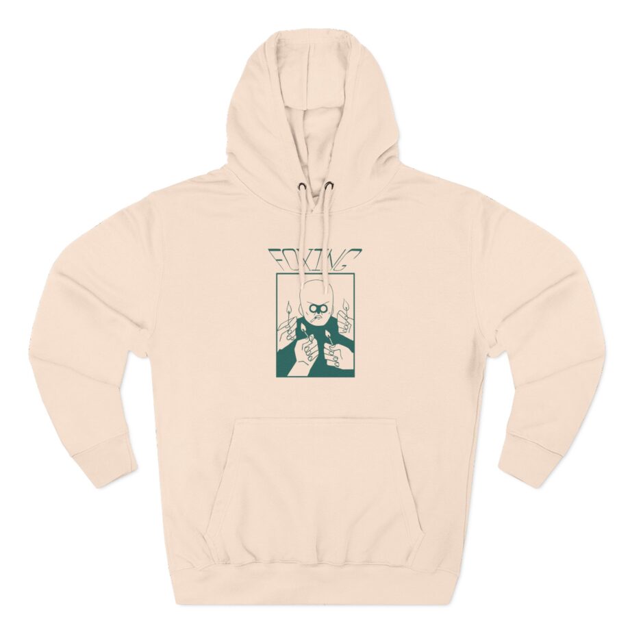Foxing Cigman Three-Panel Fleece Hoodie