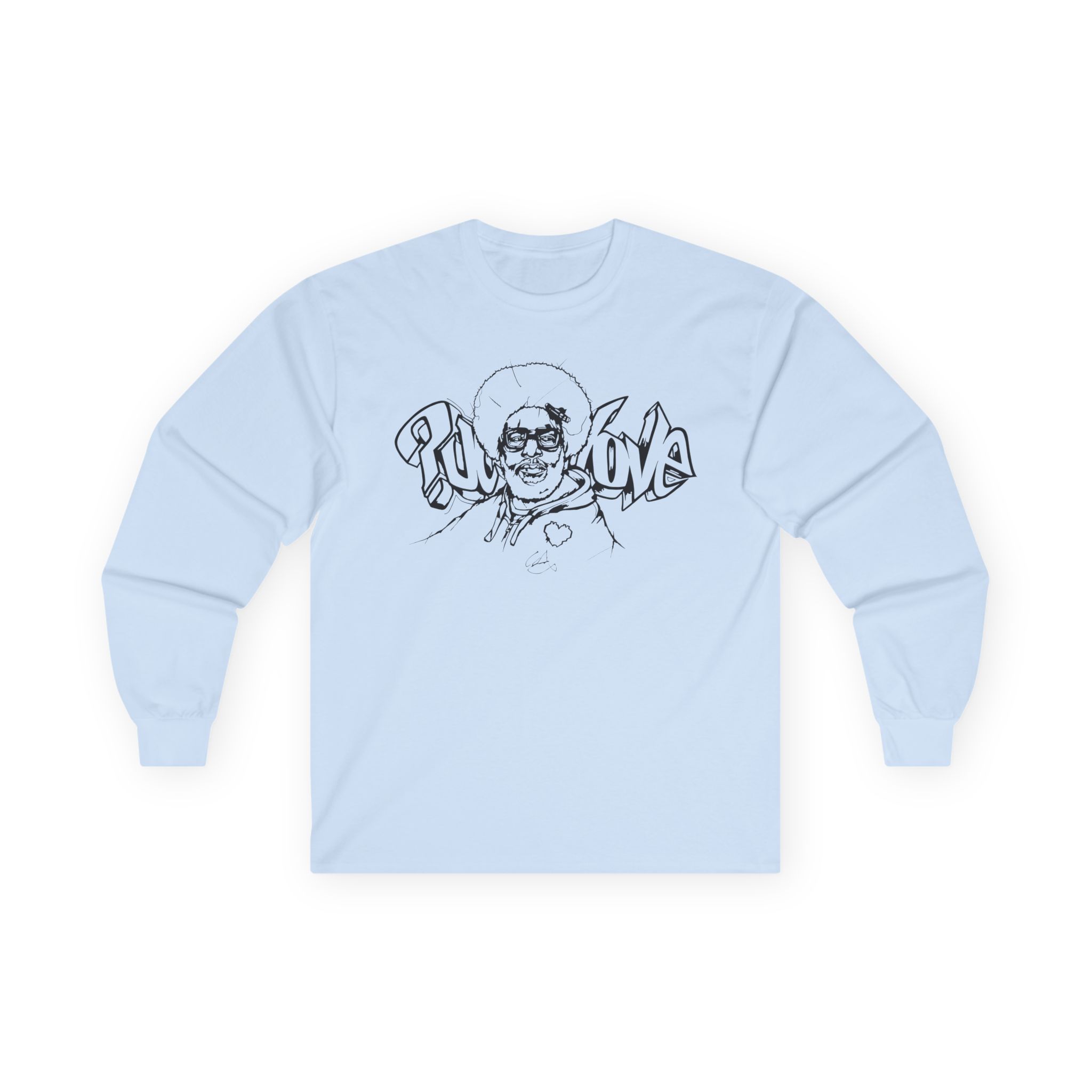 The Roots Questlove Sketch Unisex Ultra Cotton Long Sleeve Tee