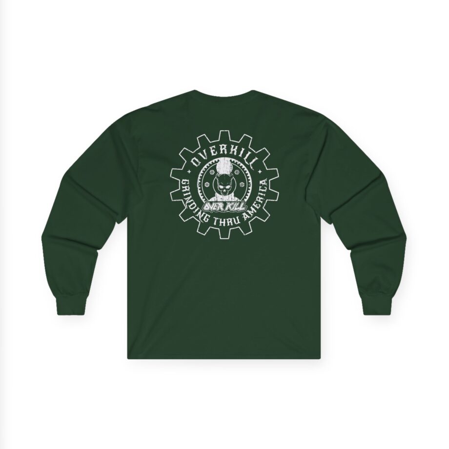 Overkill Embroidered Gear Logo Unisex Ultra Cotton Long Sleeve Tee