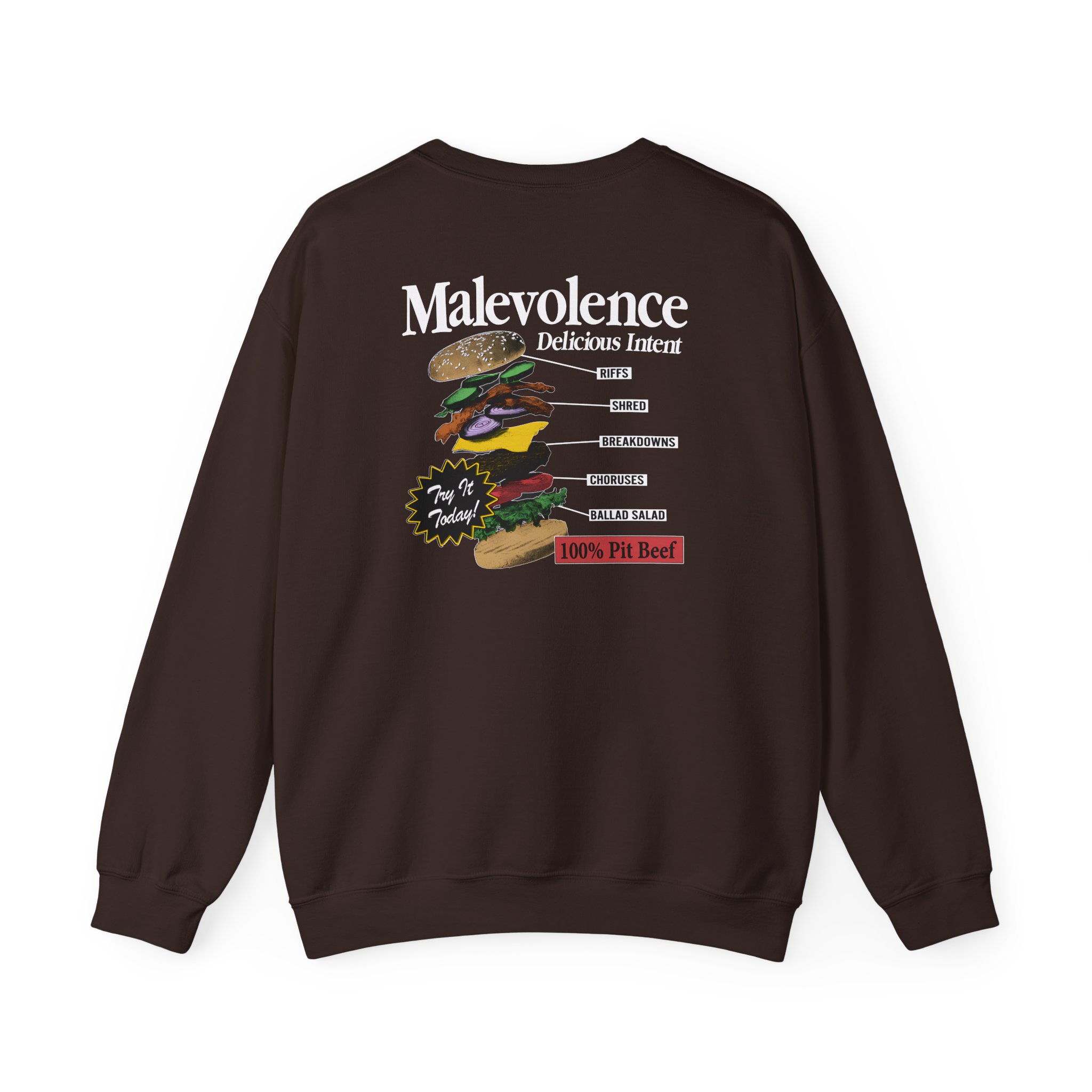Malevolence Pit Beef Unisex Heavy Blend Crewneck Sweatshirt