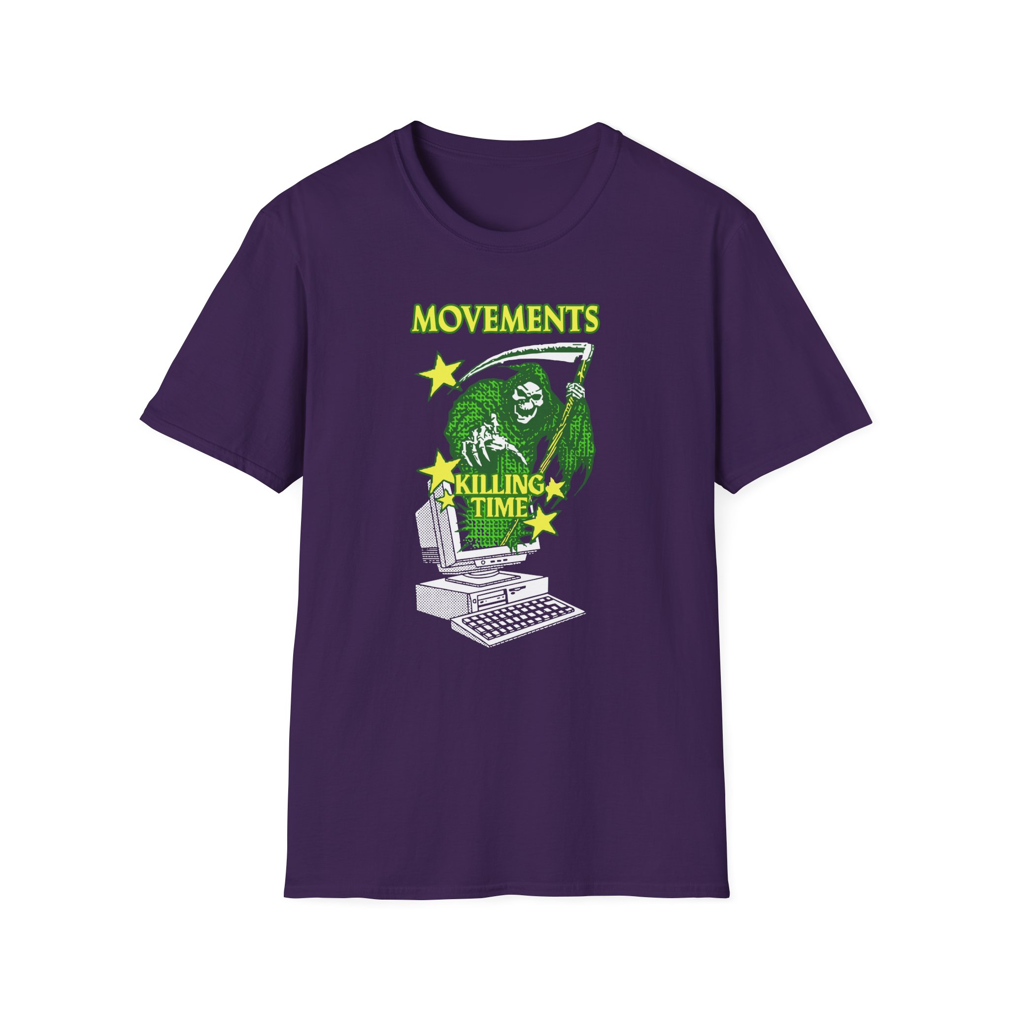 Movements Killing Time Grim Reaper Unisex Softstyle T-Shirt