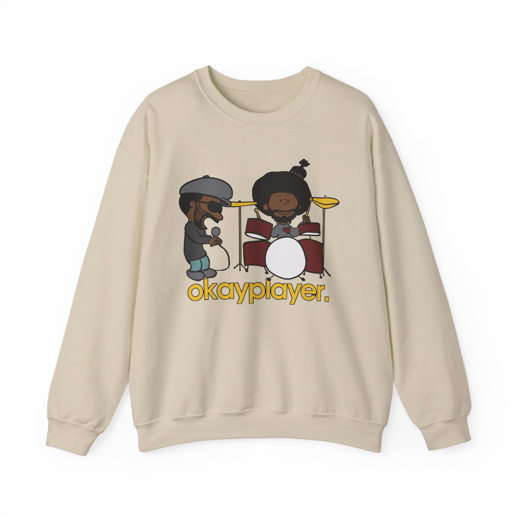 The Roots Black Thought & Questlove Okayplayer Unisex Heavy Blendâ„¢ Crewneck Sweatshirt