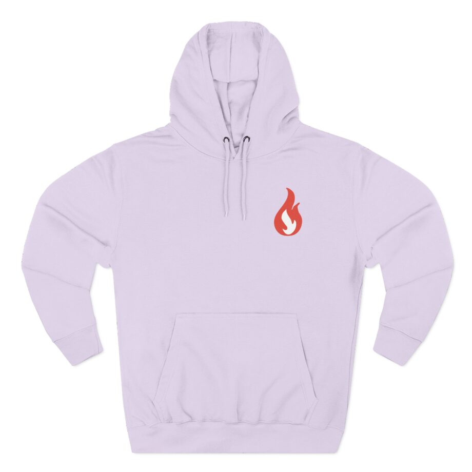 Like Moths to Flames Three-Panel Fleece Hoodie