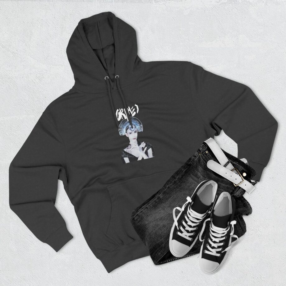 Grimes Head Dress Three-panel Fleece Hoodie