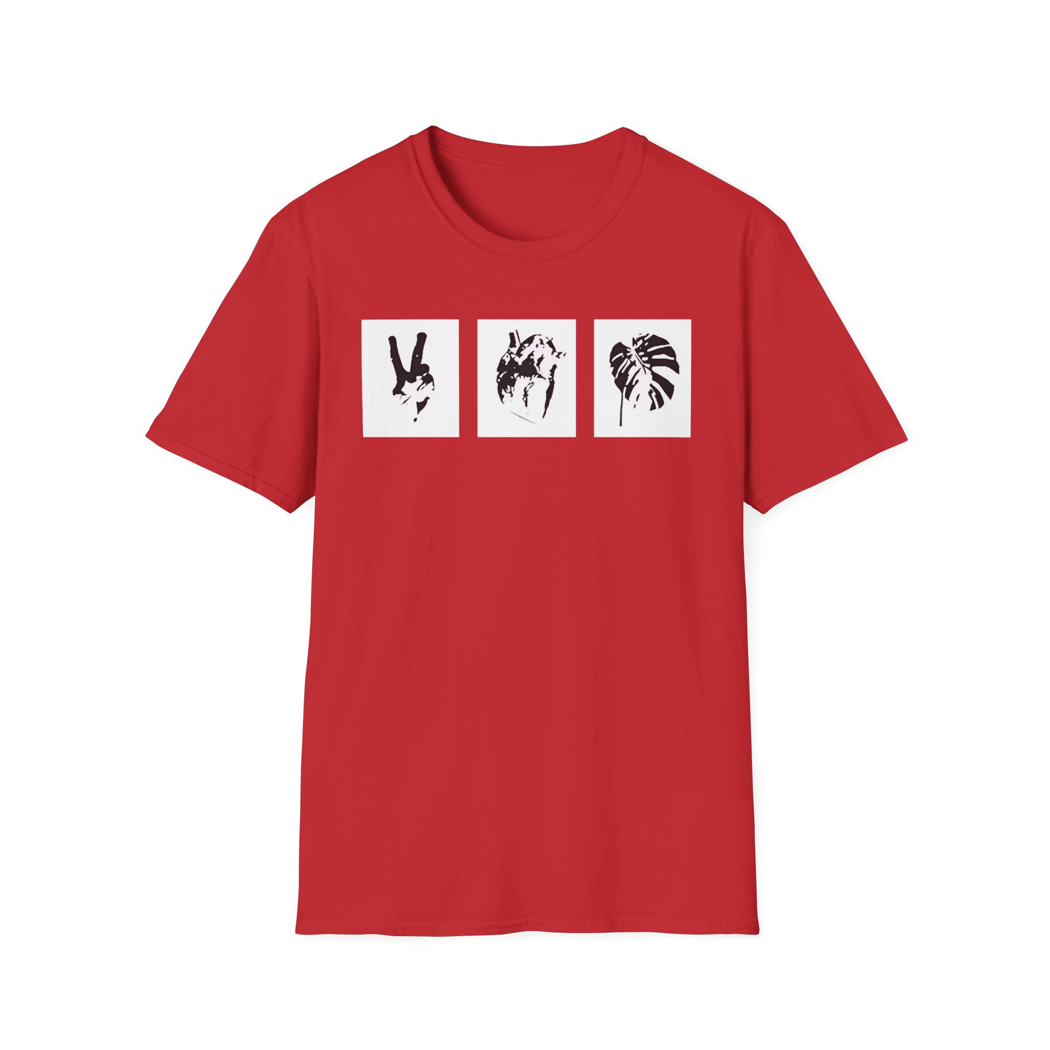 Mumbo Jumbo Peace, Love and Heavy Metal Unisex Softstyle T-Shirt