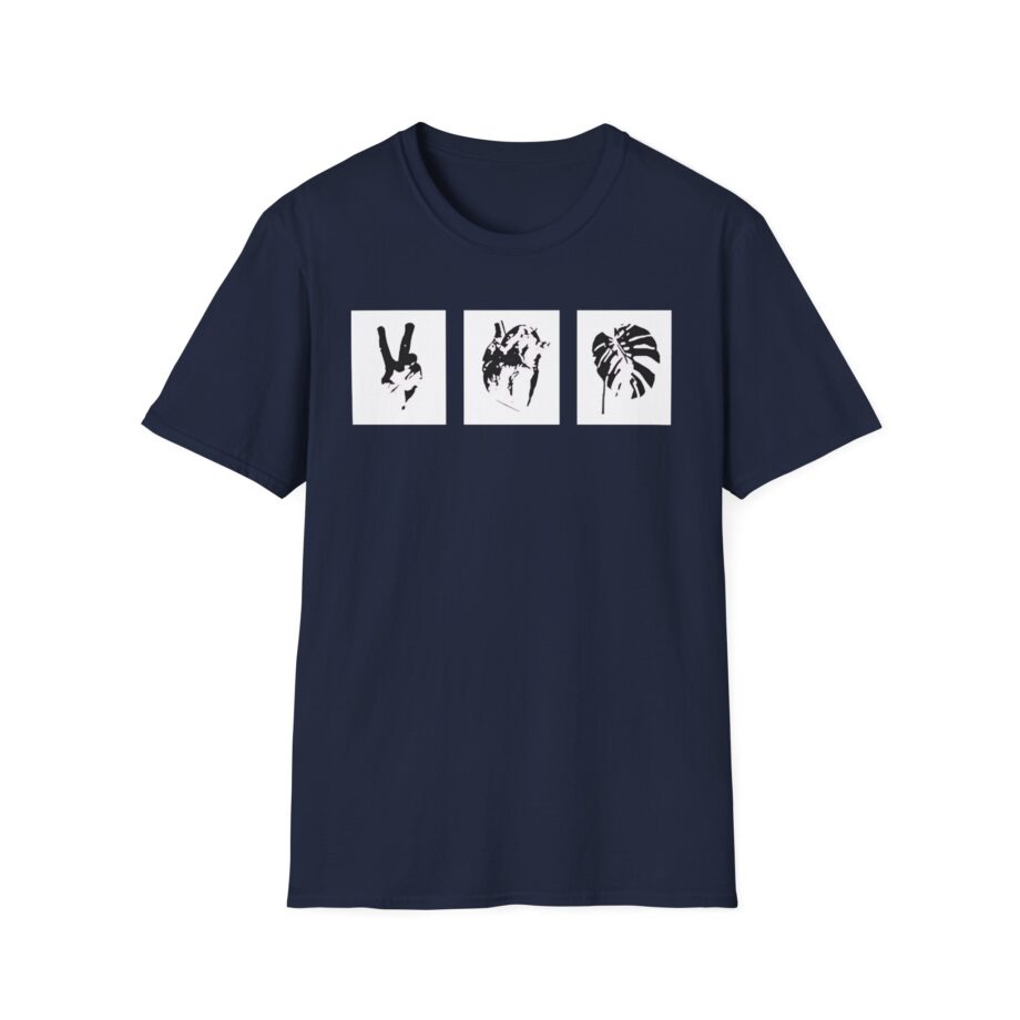 Mumbo Jumbo Peace, Love and Heavy Metal Unisex Softstyle T-Shirt