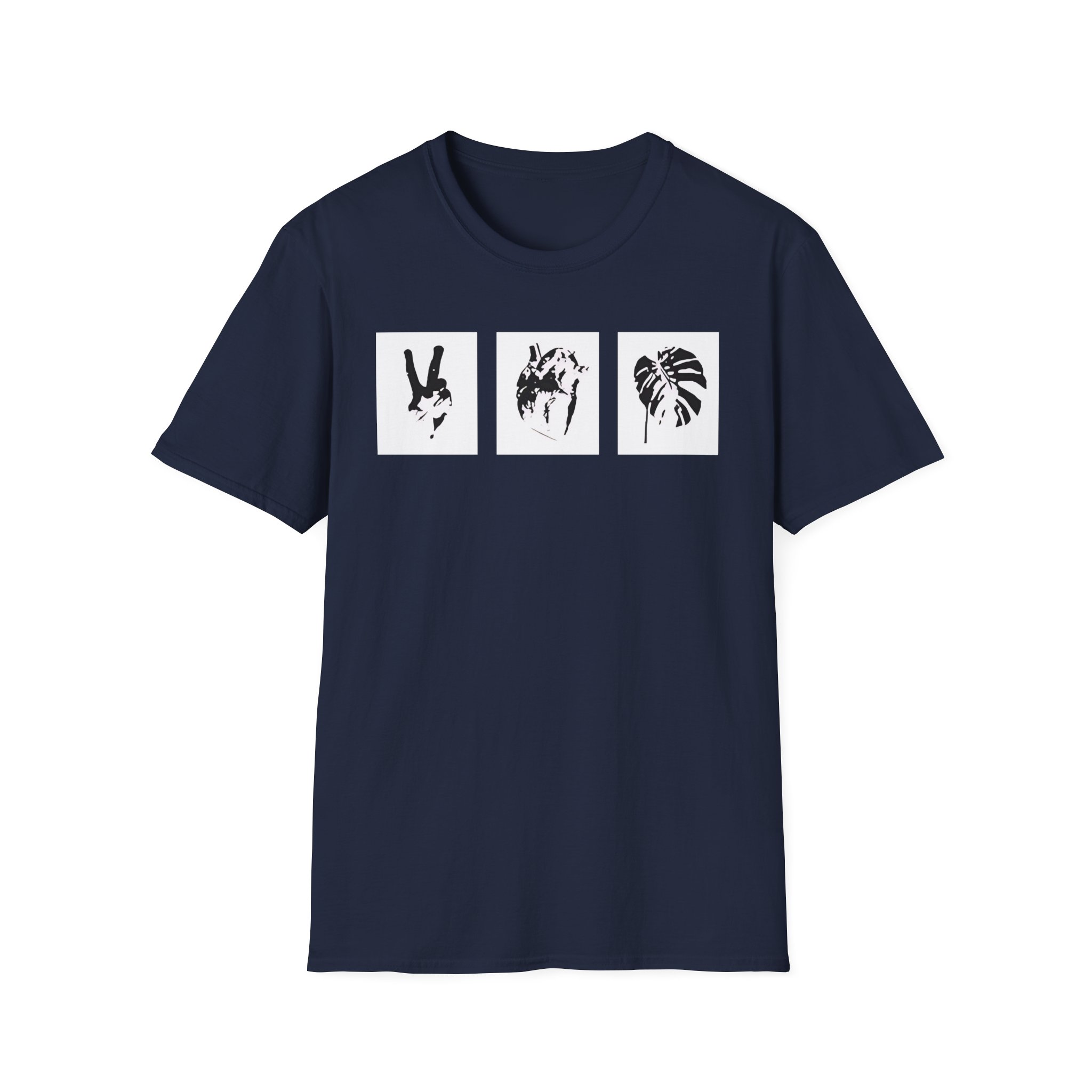 Mumbo Jumbo Peace, Love and Heavy Metal Unisex Softstyle T-Shirt