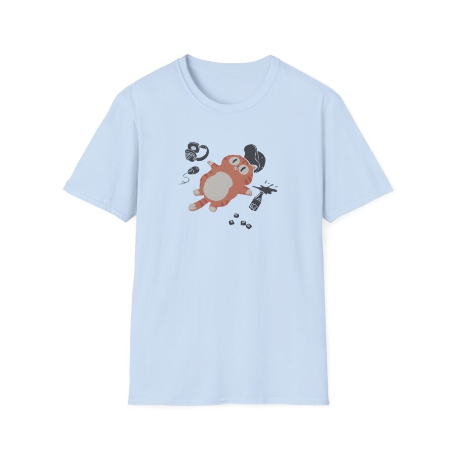 Lirik Gamed Out Cat Unisex Softstyle T-Shirt
