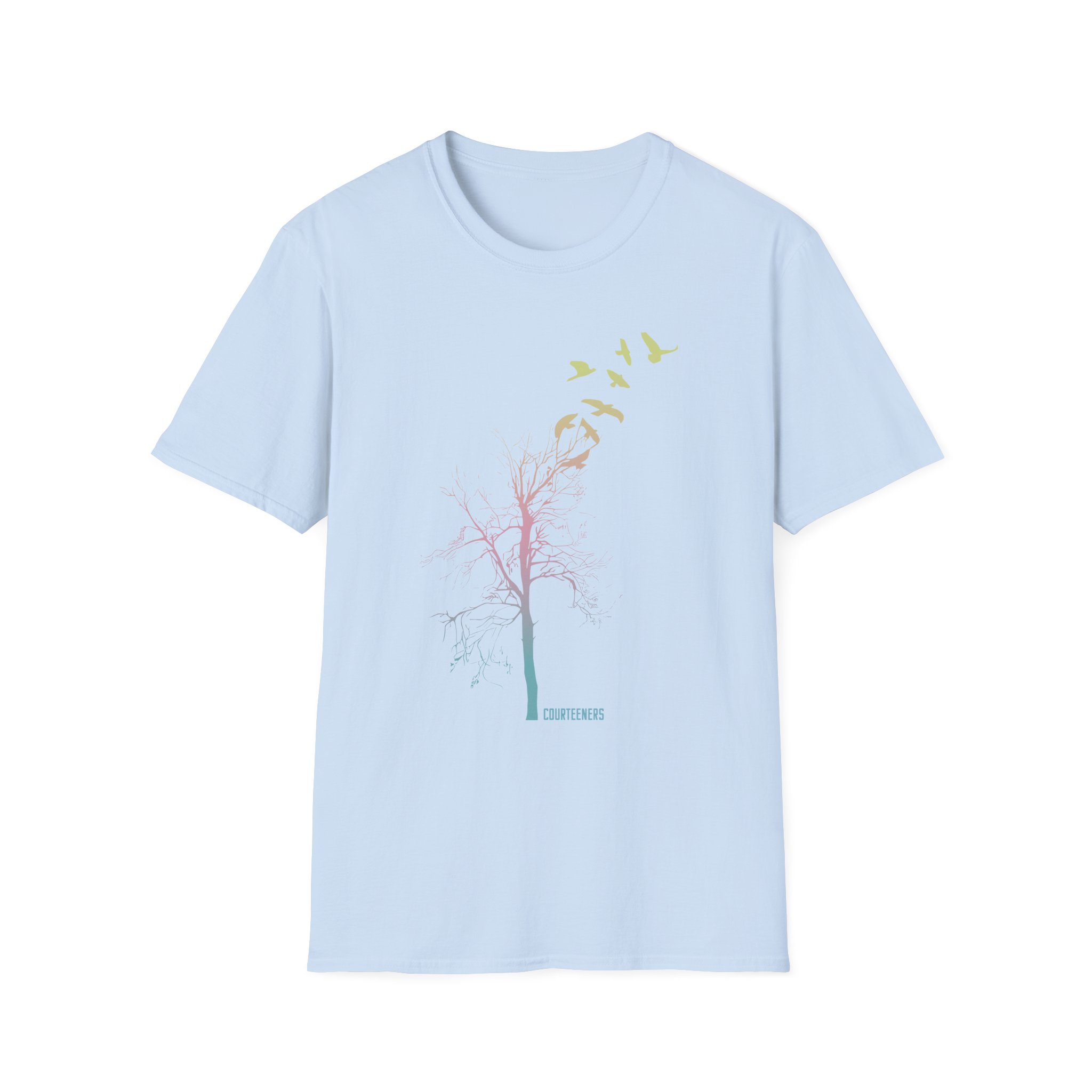 Courteeners Pastel Ombre Tree Unisex Softstyle T-Shirt