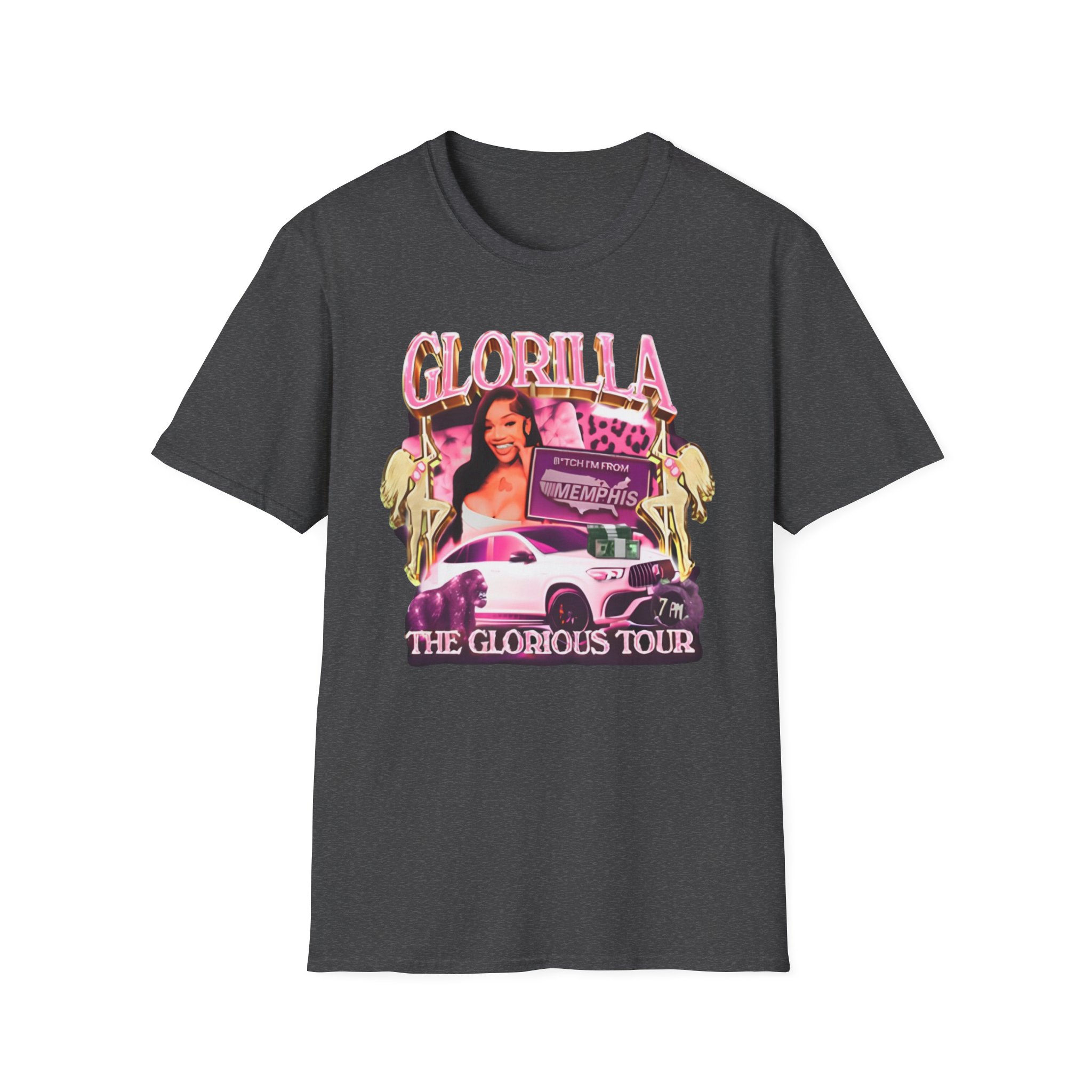 Glorilla Glorious Tour From Memphis Unisex Softstyle T-Shirt